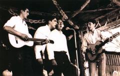Julio Unamuno, Juan Mari Narvaez, Gotzon Bikua eta Raul Calvo.